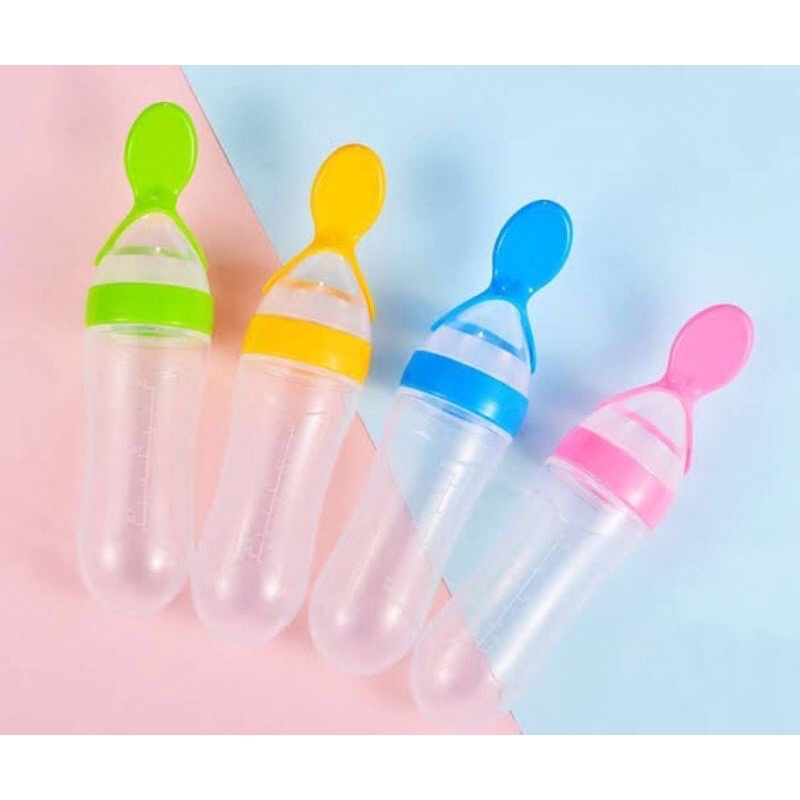 Botol Dot Silicone Sendok Makan Bayi