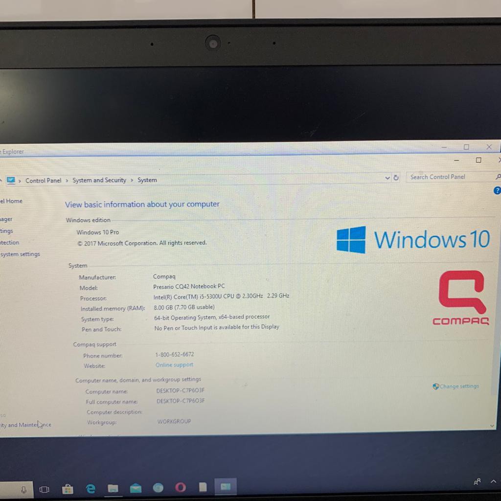 LENOVO T450S CORE I5 5300U 2.3GHZ RAM 4 GB HDD 500GB