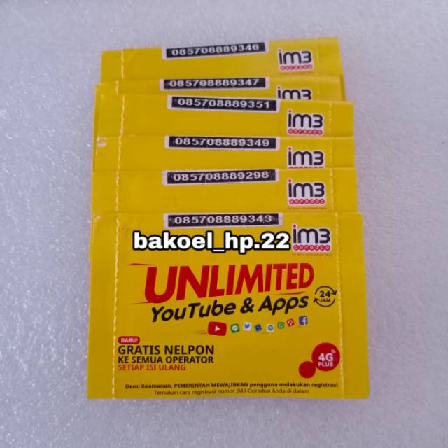 KARTU PERDANA INDOSAT OOREDOO IM3 ZERO (PULSA 0k)
