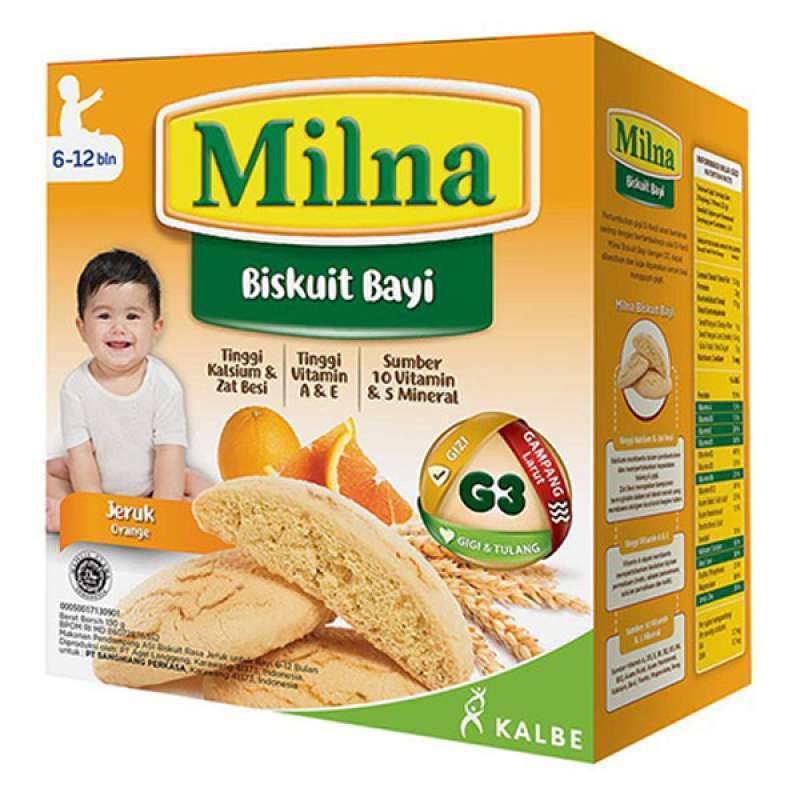 Milna Baby Biscuit Jeruk 130gr