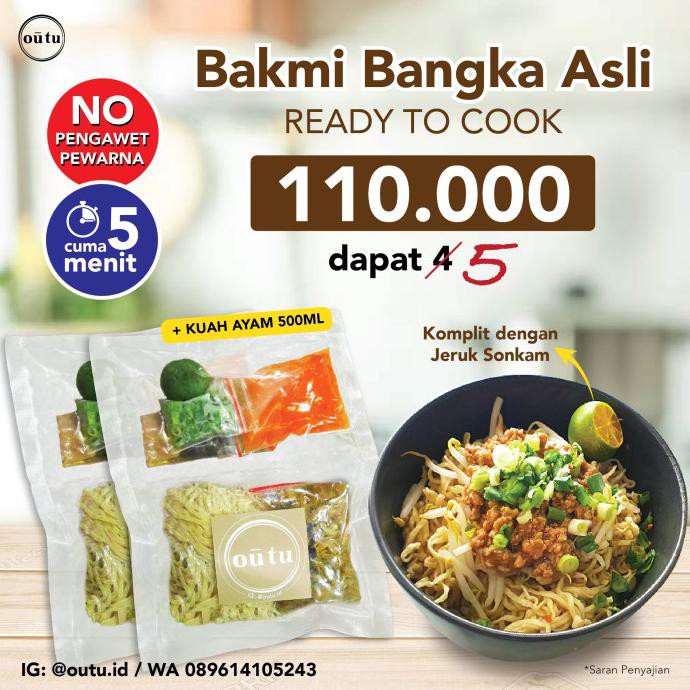 

Promo Bakmi Bangka Ready To Cook Beli 4 Dapat 5 - Full Babi Terlaris
