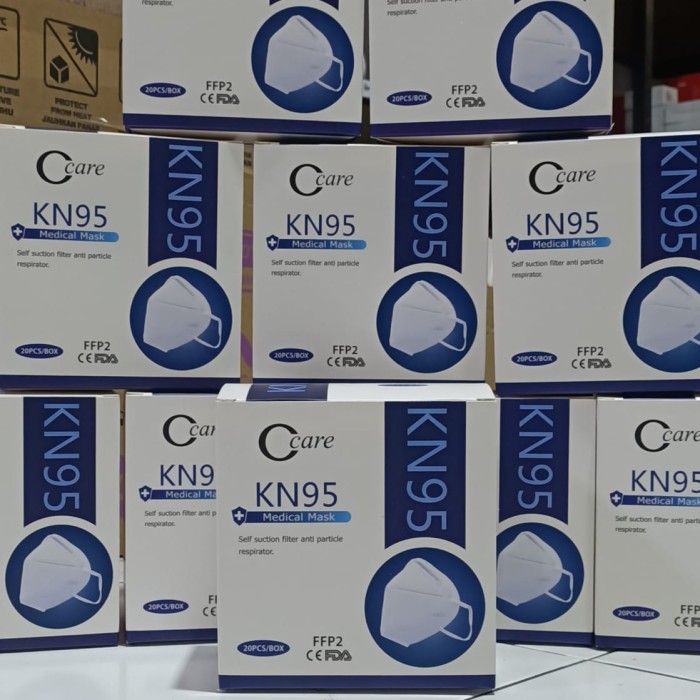 Masker KN95 Face Mask isi 20pcs  Masker KN 95 Disposable Face Mask - DDN Kawat Dalam - GROSIR -