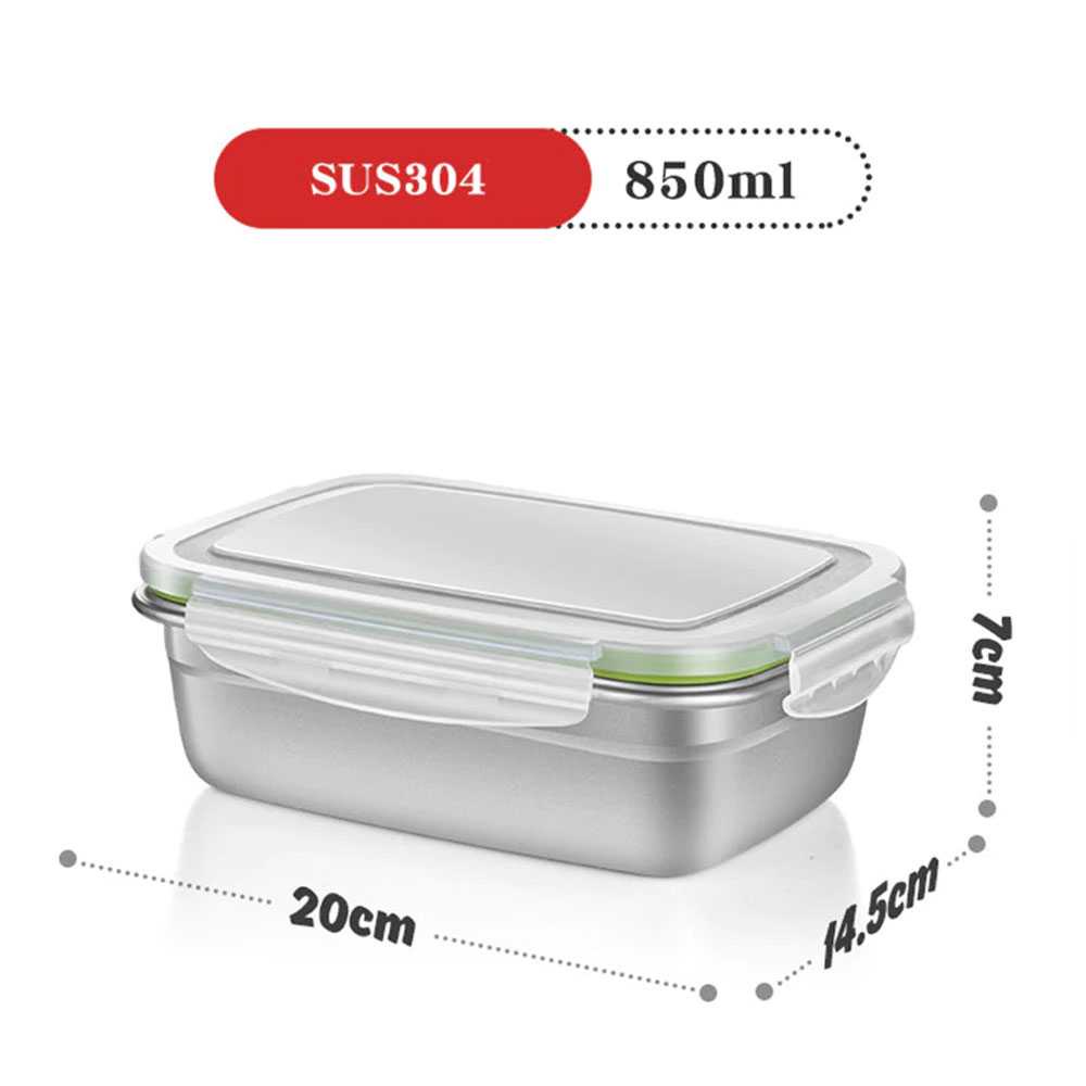 HOMEFAVOR Kotak Makan Bento Lunch Box Stainless Steel - KT046