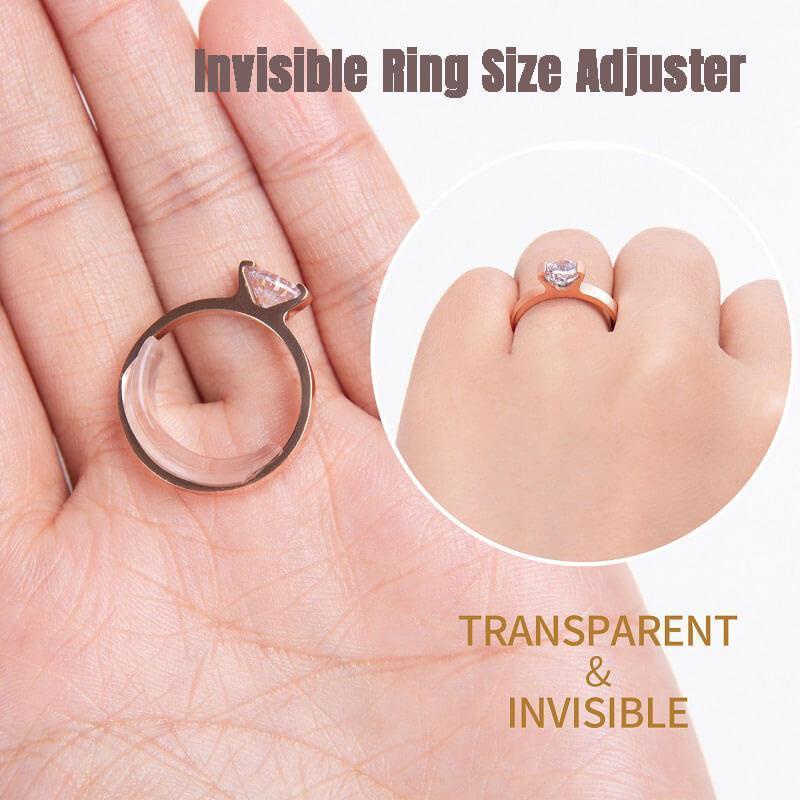 ECER 1pcs Pengganjal Cincin bahan Silikon Transparan Ring Size Adjuster Reducer Size (Pengecil Cincin supaya tidak longgar)