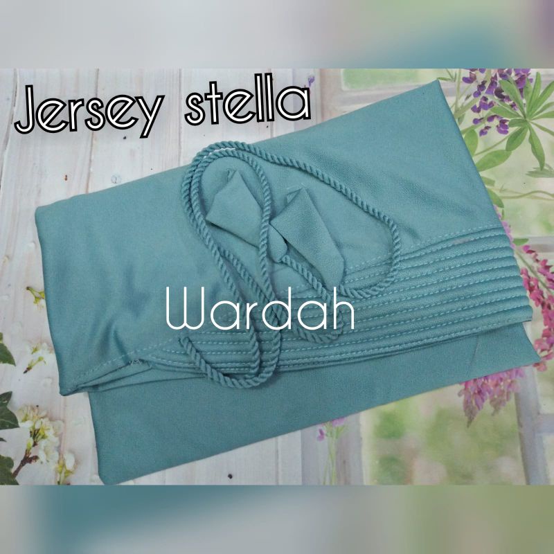 hijab jersey tali tambang/bergo jersey tali kepang/hijab jersey tali kepang/kerudung jersey tambang/hijab tali tambang polos variasi-Wardah jersey stela