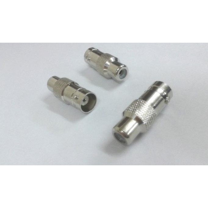 Hemat Bnc Female To Rca Female Adapter Sambungan Video Connector Coupler Terbatas