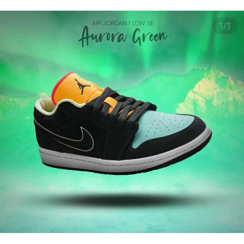 AIR JORDAN 1 LOW SE AURORA GREEN