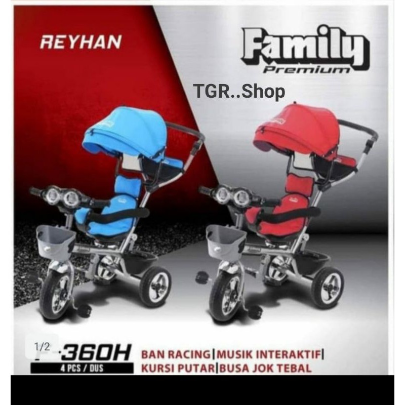 Sepeda Roda Tiga Anak  Reyhan Famili F-360H
