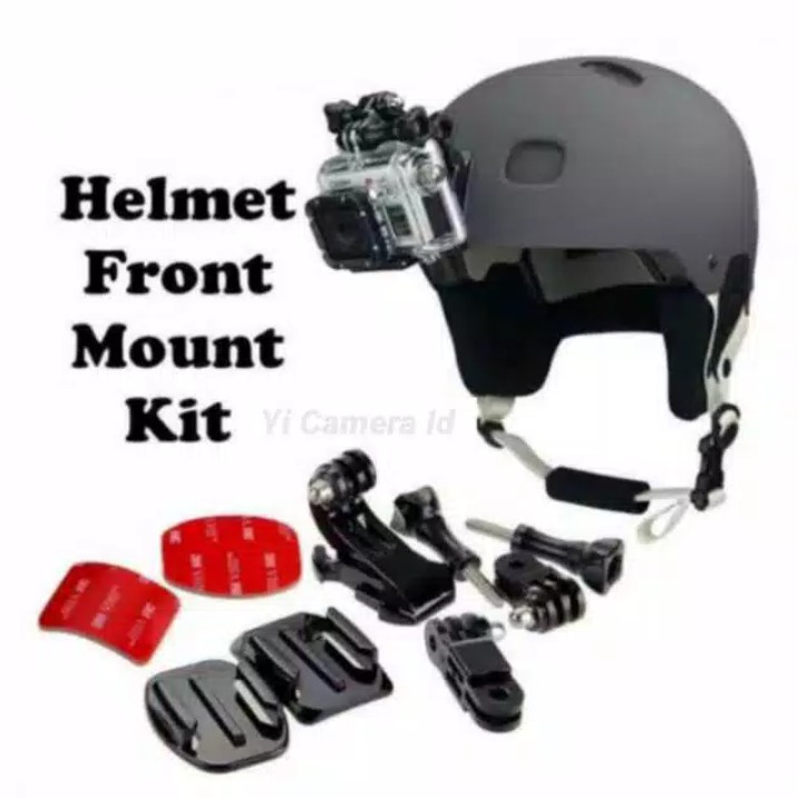 Mounting Braket Helmet / Dudukan Kamera GOPRO / HERO / XIAOMI YI / BRICA B-PRO / DJI OSMO