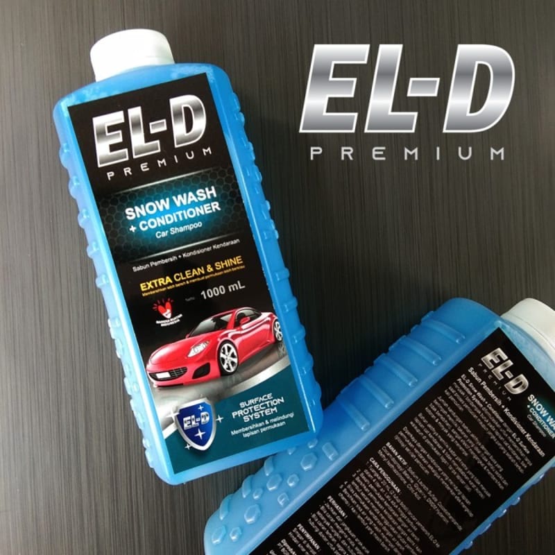 Shampo mobil / sabun cuci mobil EL-D Premium Snow Wash 1L (grosir 10)