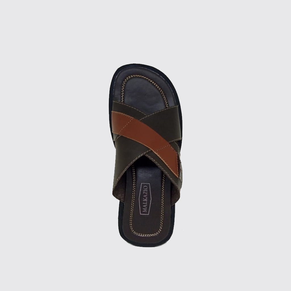 Sandal Pria Ukuran Jumbo / Ukuran Besar - Big Size 44 45 46 47 48 | Sendal Kulit Asli Mzio J12 ORIGINAL