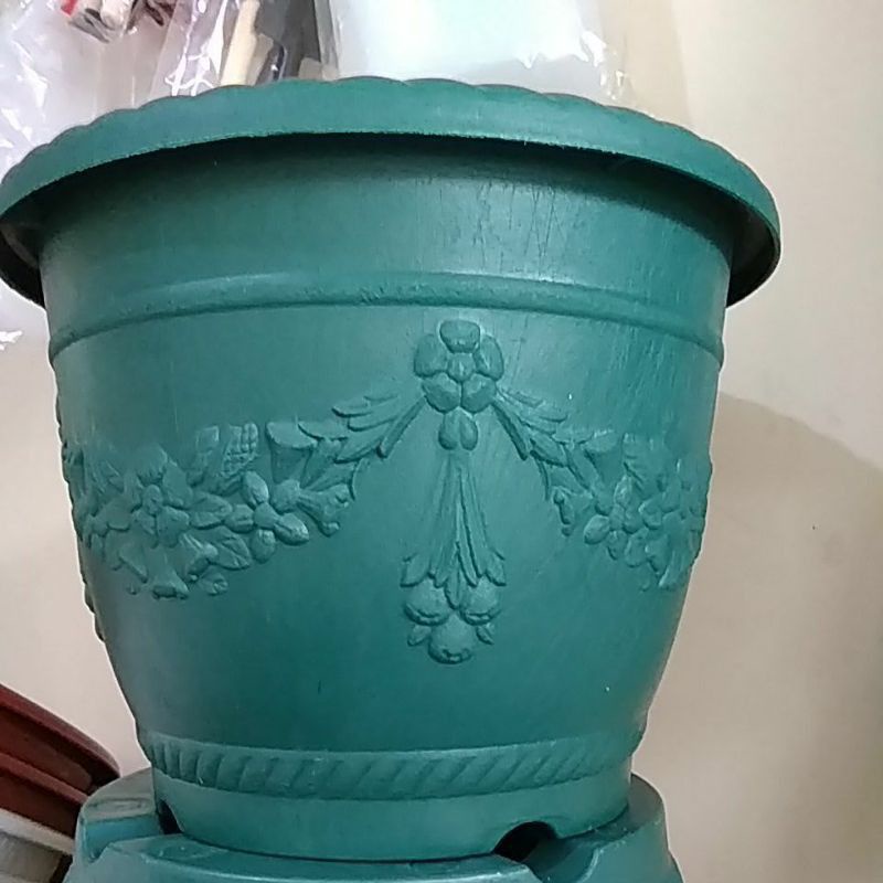 pot glory shalom warna hijau tebal ukuran 40