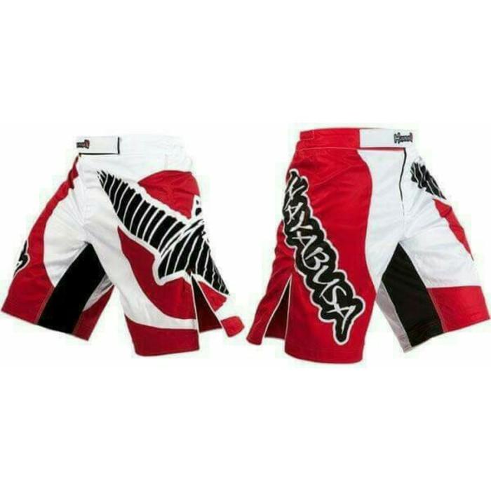 Flume | Hayabusa "Chikara" Celana Combat/ Mma Fightshorts - Red/White