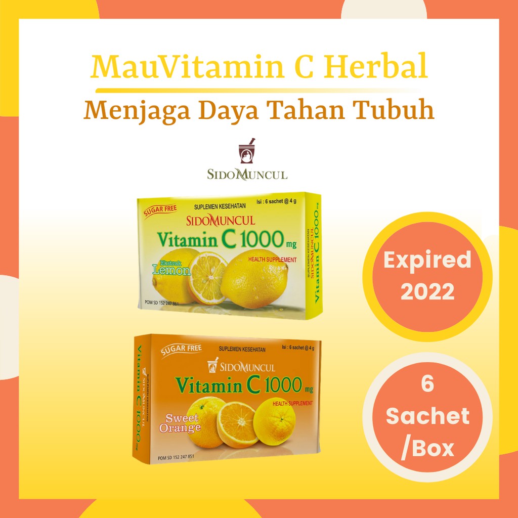 Bpom Vitamin C 1000mg Sidomuncul Harga Belum Termasuk Packing Bubble Wrap Shopee Indonesia