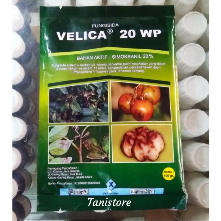 Fungisida sistemik Velica simoksanil 20 WP isi 100 gr