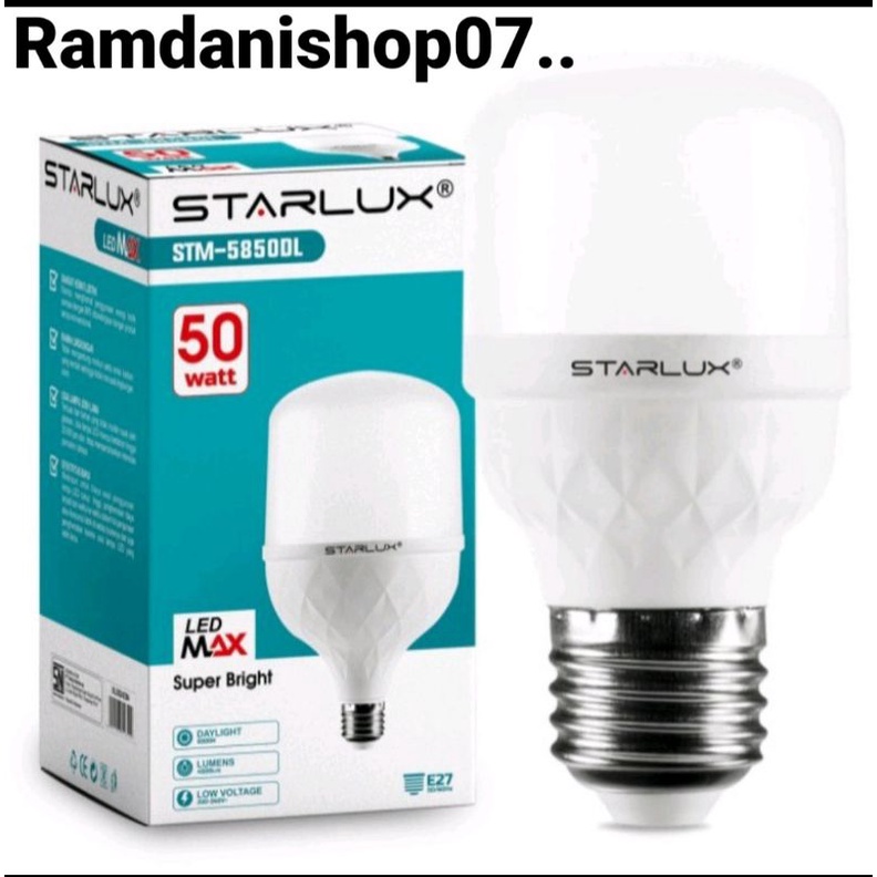 Lampu bohlam STARLUX 50watt lampu jumbo berkulitas