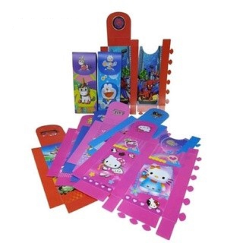 TEMPAT / KOTAK PENSIL LIPAT / RAKIT ANAK GAMBAR KARAKTER