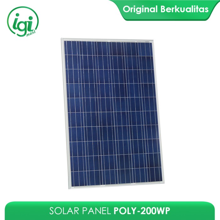 SOLAR PANEL 200w / SOLAR CELL 200watt / PANEL SURYA 200WP POLY INSCOM