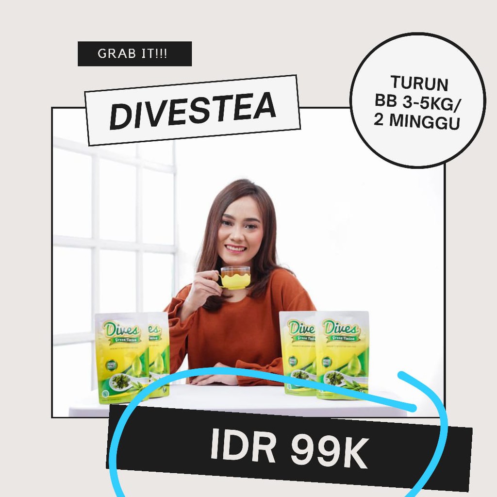 

Dives Green Toxtea (Divestea Teh Diet penurun berat badan dan pelangsing)