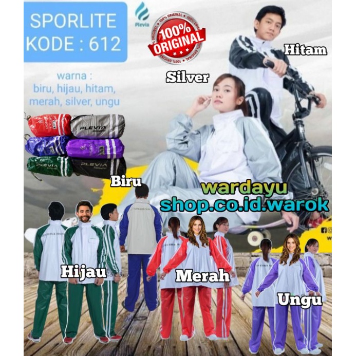 Jas Hujan Olahraga Plevia Sportlite Mantel Multi Fungsi Pria Wanita Dewasa Cewek Cowok termurah /Jas Hujan Joging Senam Sauna Pembakar Lemak Remaja Terbaru Murah Berkualitas Raincoat stelan Harga Grosir