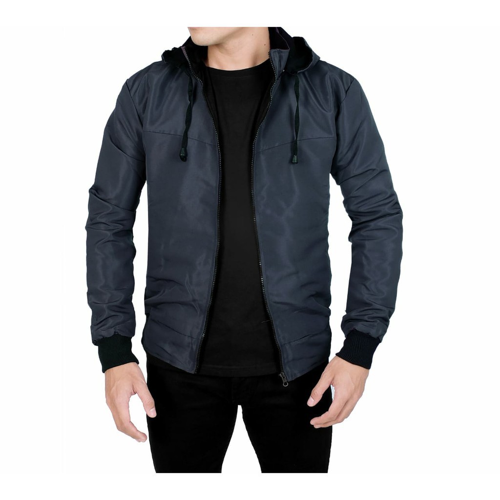 Jaket Parasut Bolak Balik  / Jaket Anti Air / Jaket Pria Bolak Balik