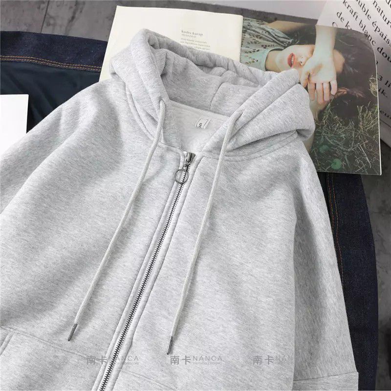 Hoodie Zipper XXL Tiga Warna Bahan Pliece Tebal