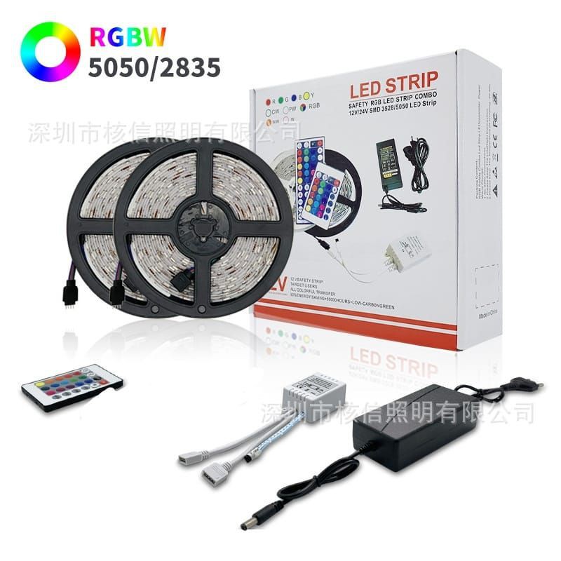 LED Strip 2835 / 5050 10Meter RGB Lengkap Remote BESAR