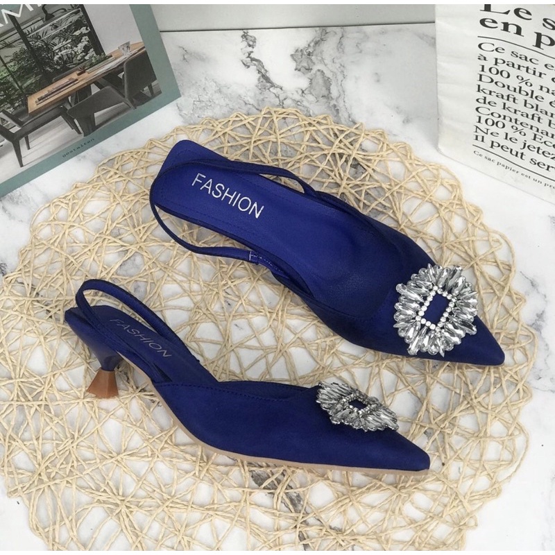 Heels L011 sepatu sendal wanita import realpict