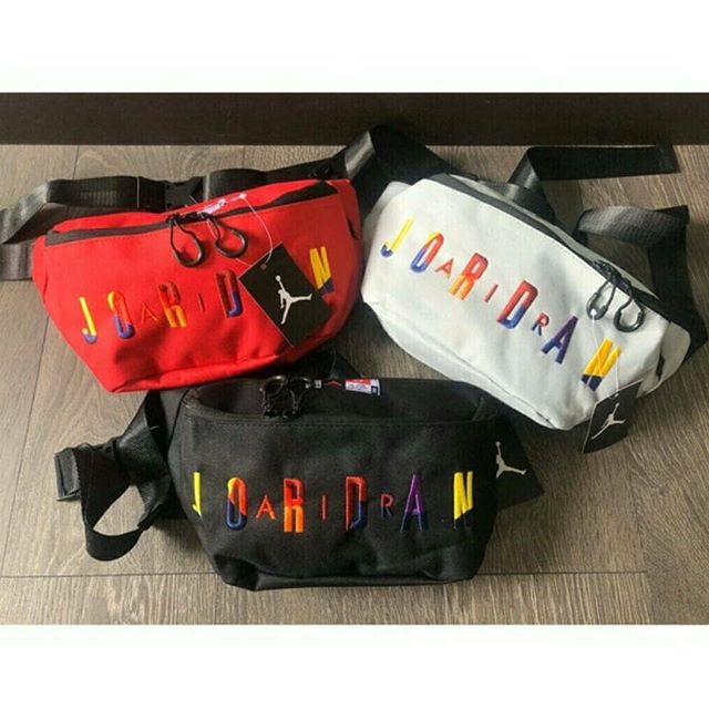 TAS PRIA WANITA JORDAN WAISTBAG RAINBOW APPENDIX / TAS DADA