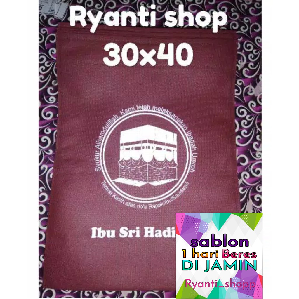 1 HARI BERES Tas Spunbond 75gsm Model PLONG Oval 30x40  Tas kain Spunbond/ Tas Goodie bag/ Tas Souvenir/ Tas Sablon/ Tote Bag/ Spunbond/ Tas kain
