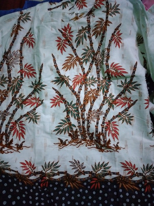 Batik Tunik Shibori Jumputan Terbaru Size S-3l / Hrb026 Yelbor Navbor / Biru Putih / Original..