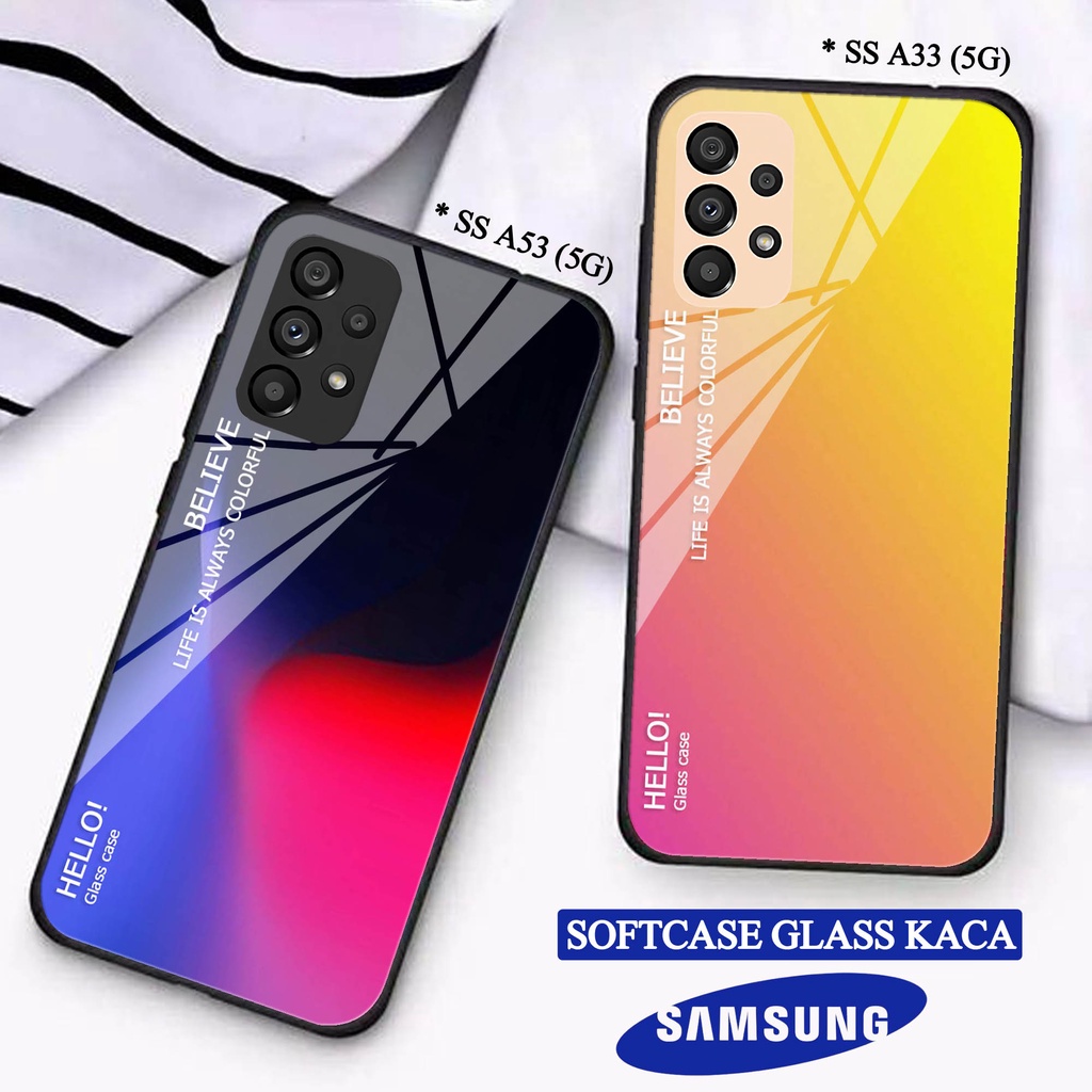 Softcase Glass Kaca  SAMSUNG A33(5G) A53(5G) - Casing HP SAMSUNG A33(5G) A53(5G) [ S35 ].