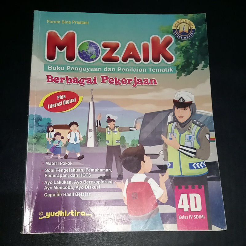 mozaik tema berbagai pekerjaan kelas 4D penerbit Yudhistira kurikulum 2013 edisi revisi