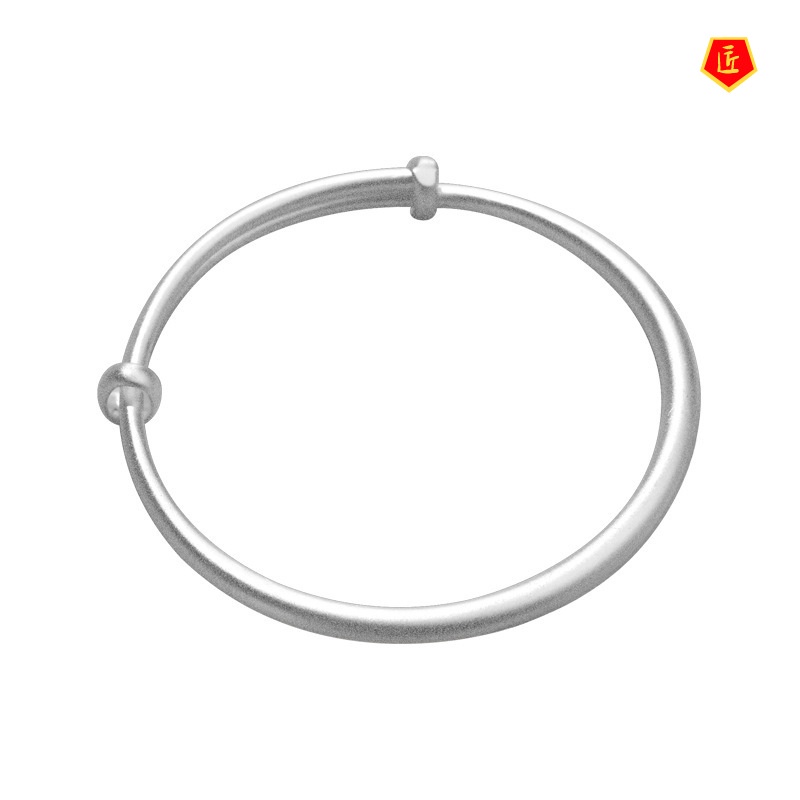 [Ready Stock]S925 Silver Bracelet Simple Fashion Lettering Niche