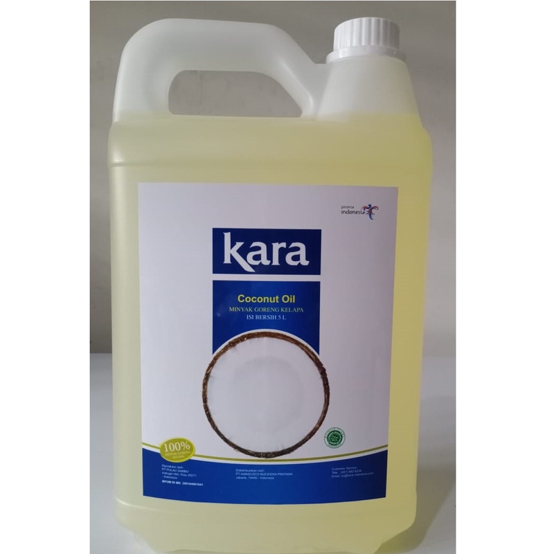 

kara minyak kelapa / kara coconut oil 100% murni kemasan 5 liter