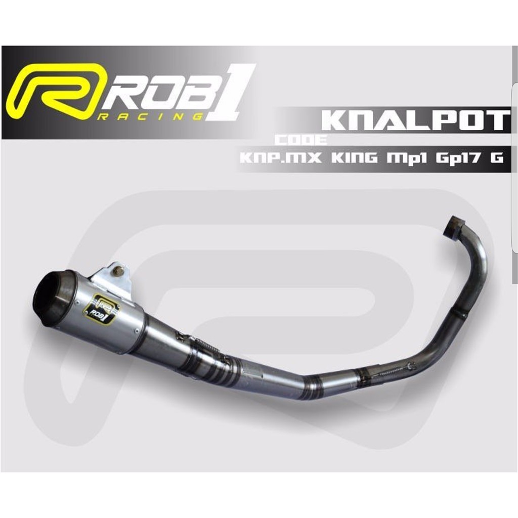 KNALPOT ROB1 MX KING MP1 GP17 GALVANIS