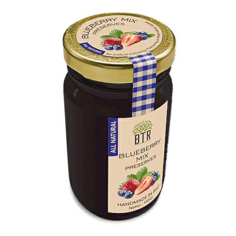

BTR Blueberry Mix Jam / selai buah blueberry 145 gram