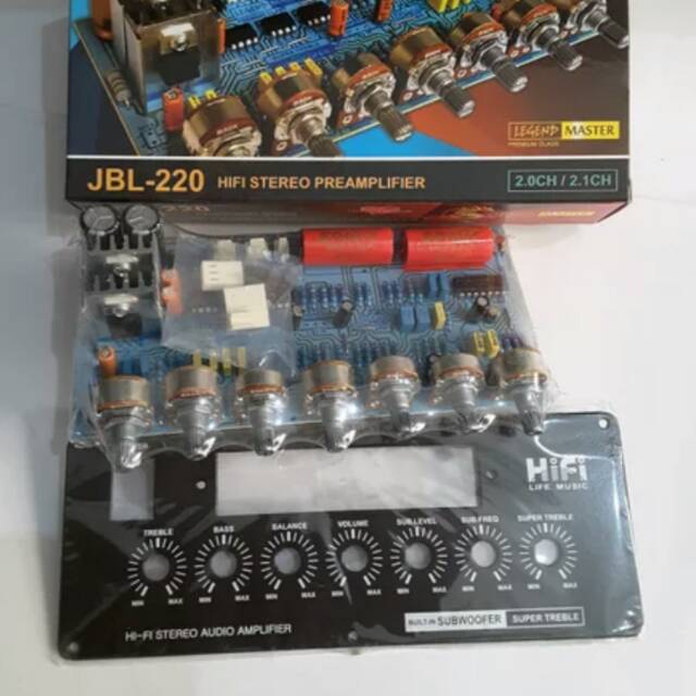 Kit Master Preamplifier Subwoofer JBL 220