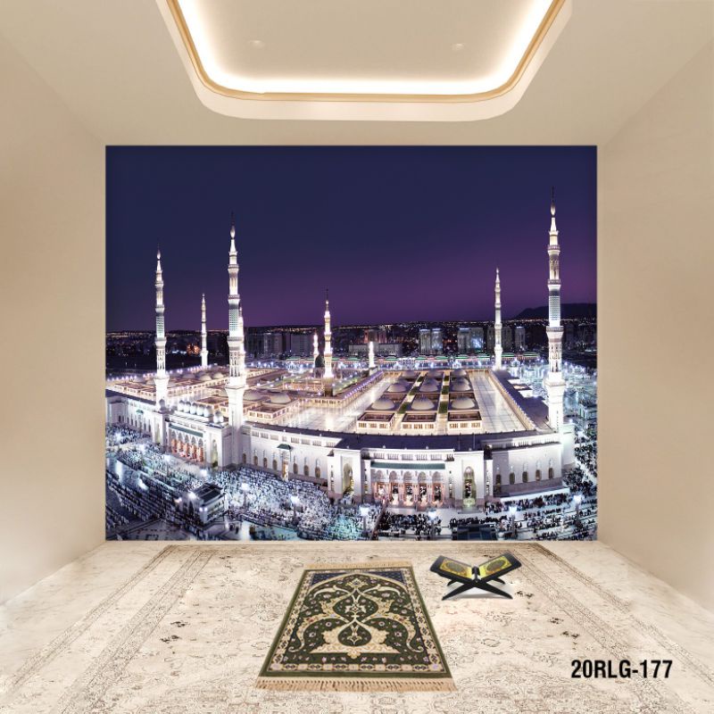 Wallpaper Dinding 3D Custom Islami Masjid Nabawi (20RLG-177)