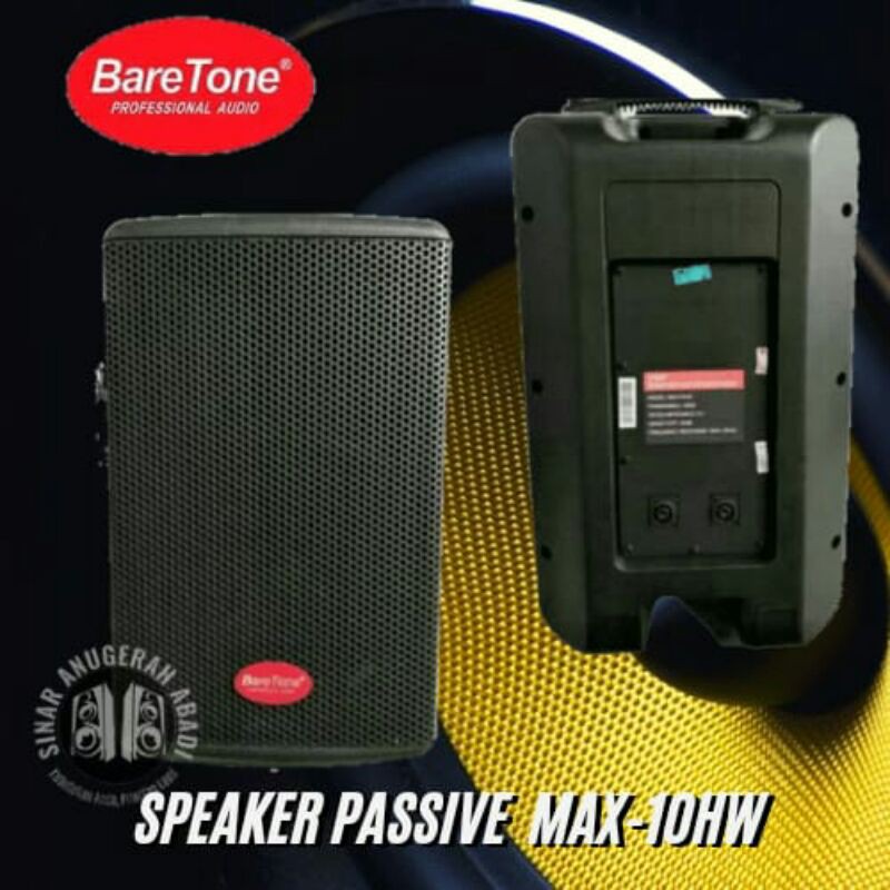 SPEAKER PASIF BARETONE MAX-10 HW 10" inch