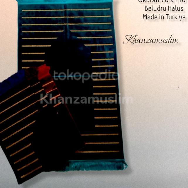 SAJADAH ZIRVUE POLOS /TURKIYE TEBAL - Merah