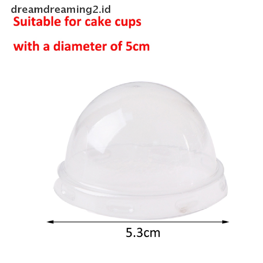 (LIKE) 50pcs Tutup Kertas Transparan Untuk Cupcake / Muffin