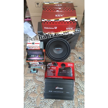 paket audio mobil harian komplit