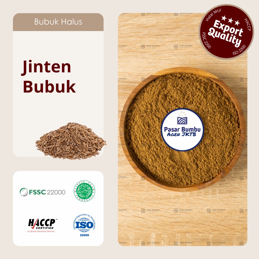 

Jinten Bubuk 250gr / Cumin Powder Export Quality - 250gram