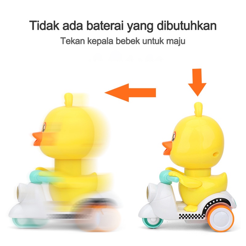 Bebek mainan/MAINAN MOBIL MOTOR BEBEK MAINAN BAYI MOBIL DORONG/Mainan bebek berjalan/Mainan Anak Bayi/Mainan bebek self-propelled L84