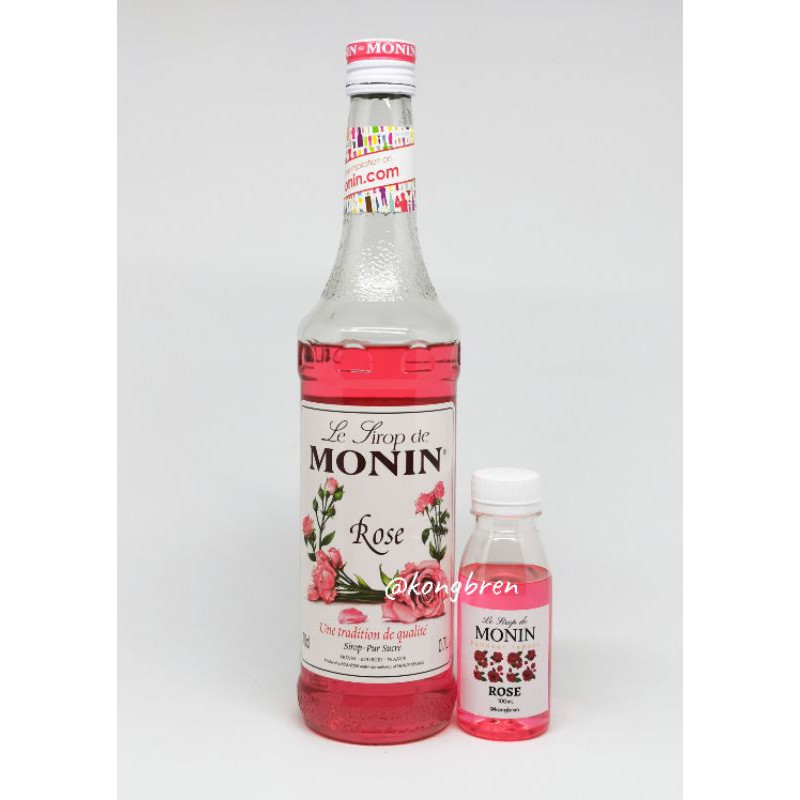 Sirup Monin Repack 100ml - Monin Syrup Vanilla - Caramel - Hazelnut - Rose - Peach - Pandan - Lychee