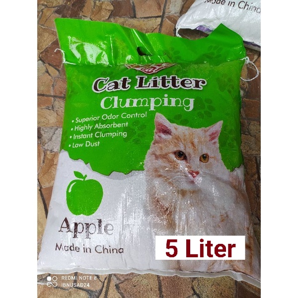 Love Cat Pasir Gumpal Wangi - 5Ltr - Litter Box Kucing - Bentonite