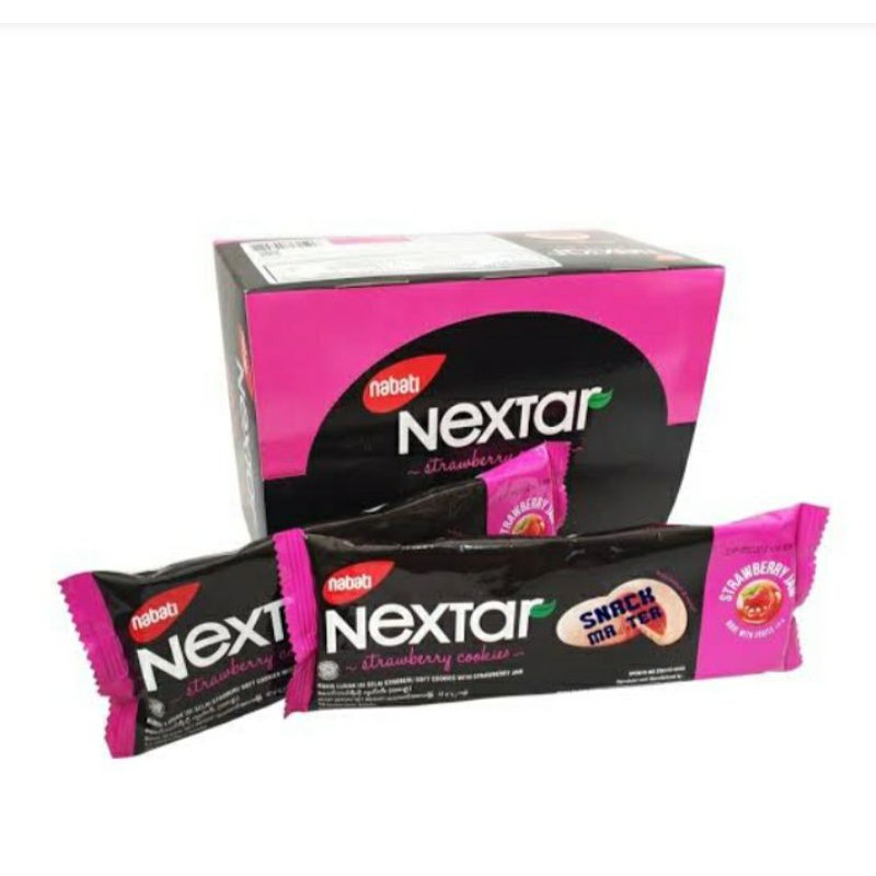 

Nextar strawberry cookies 42gr (1box isi 10pcs)