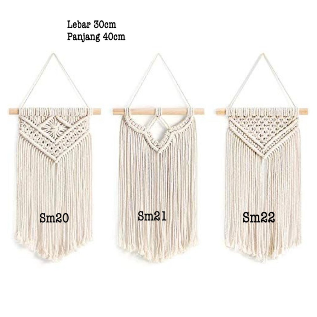 READY macrame hiasan dinding rajut sm20 sm21 sm22