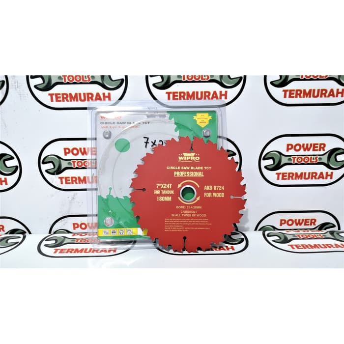 MATA GERGAJI KAYU TANDUK 7"X24T CIRCULAR SAW BLADE MATA CIRCULAR JCK